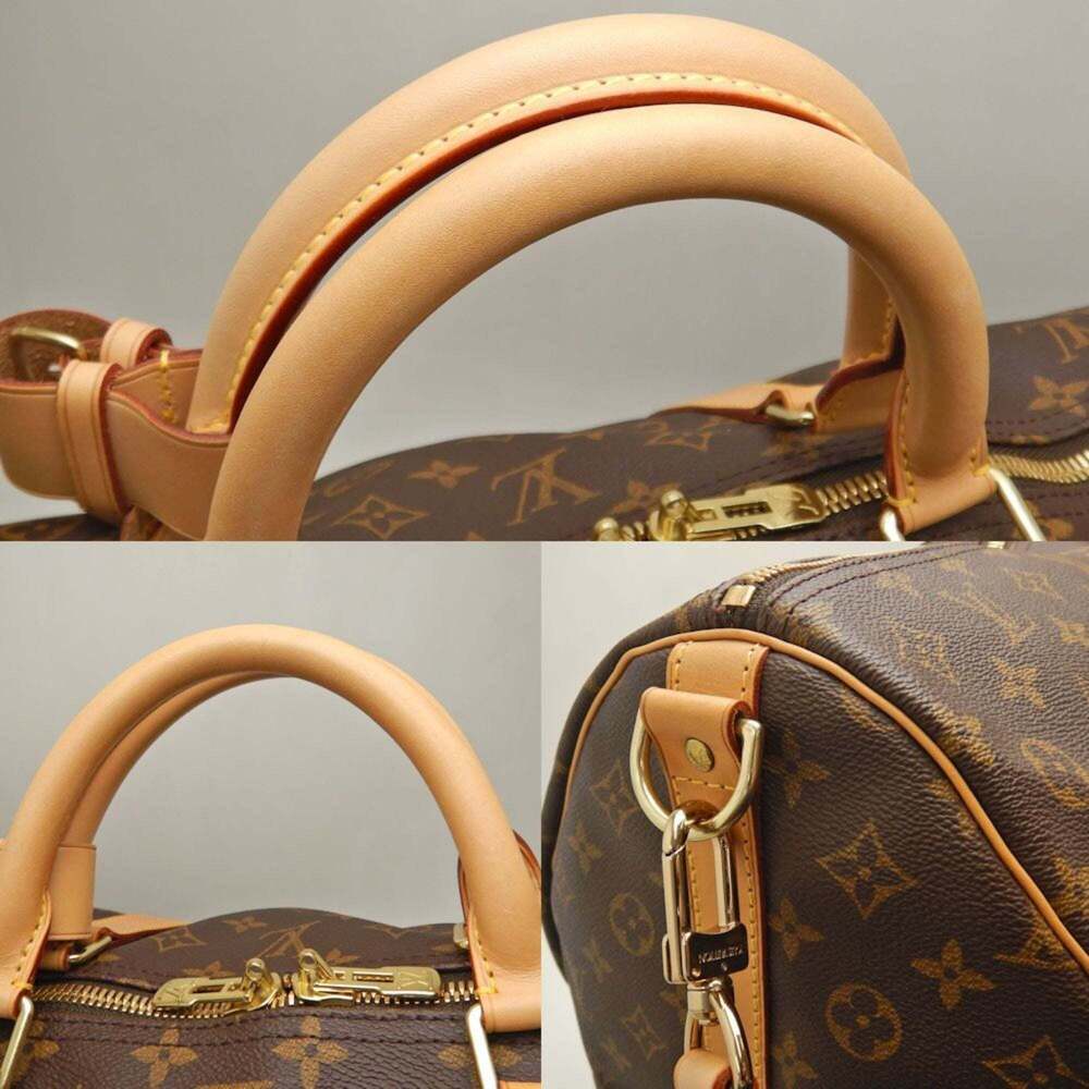 LOUIS VUITTON Authentic Brown Monogram Keepall 60 Boston Bag - Picture 8 of 10